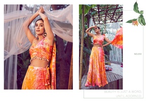 Lehenga choli ลายพิมพ์พิเศษสำหรับสุภาพสตรีจากผู้ผลิตอินเดีย - Product Image 5