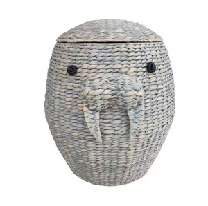 Hand Braided Totoro-chan Water Hyacinth Kids <b>Basket</b> Affordable Water Hyacinth Animal-shaped <b>Basket</b> - Product Image 6