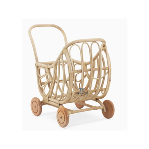 Poussette pour enfants en rotin chariot chariot landaus pour enfants jouets pour poupées fournisseur du Vietnam à prix compétitif - Product Image 2