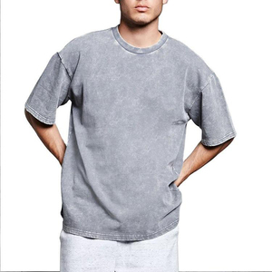 Camicia Unisex Vintage Oversize 220 GSM t-Shirt da uomo personalizzato lavato nero sbiadito modello aereo abbigliamento Casual in tinta unita