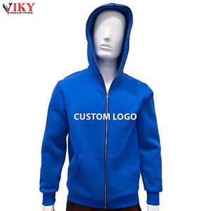 Viky Industries-Sudadera con capucha y cremallera completa para hombre, prenda profesional OEM, venta al por mayor y personalizada, con bolsillos laterales delanteros - Product Image 2
