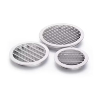 Grille d'aération de ventilation de meilleure qualité Diffuseur de plafond Vannes d'air en fonte Persienne d'aération en aluminium pour système HVAC 100MM