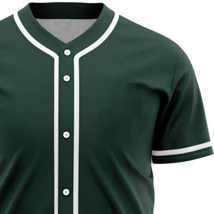 Custom Vintage Baseball Jerseys for Mens Mesh Button up <b>Cheap</b> Blank Baseball Shirt. - Product Image 3