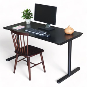 ชุดโต๊ะและเก้าอี้ไม้ยางพาราขนาด 140x70 ซม. รุ่นโมเดิร์น ขาเหล็ก (CB68194) - Product Image 1
