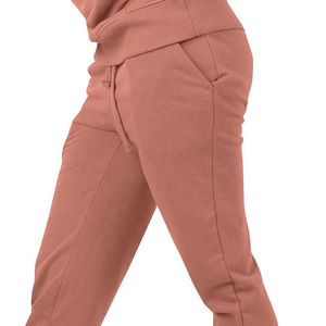 Pantalons en molleton de coton pour femmes, dernières conceptions OEM, respirants, à rayures courbes, droits - Product Image 6