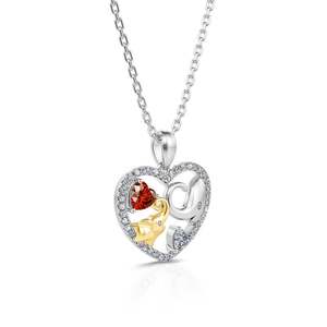 Jeulia Sterling Silver Lucky <b>Elephant</b> Necklace with Zircon Trendy Link Chain <b>Gift</b> - Product Image 2