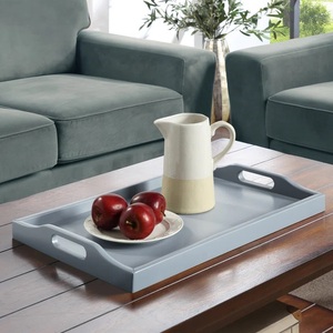 Bandeja de madera Rectangular de diseño moderno, decoración elegante para el hogar, de regalo de Navidad Idea, precios competitivos artesanales - Product Image 4