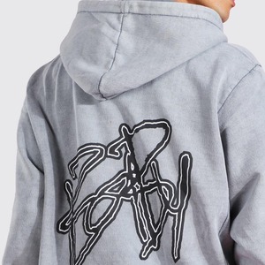 Best Quantity Wholesale Latest Design <b>Plain</b> Men Acid Washed <b>Tracksuit</b> Low Prices Solid Custom Made Men Acid Washed <b>Tracksuit</b> - Product Image 4