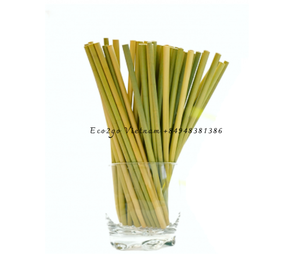 Pailles écologiques à boire en herbe de carex avec emballage personnalisé du fabricant Eco2go Vietnam - Product Image 2