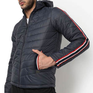 Nouvelle arrivée, look élégant, veste matelassée imperméable en toile pour homme de qualité supérieure, col montant, personnalisable, style streetwear - Product Image 1