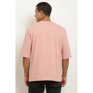 T-shirt décontracté pour homme à manches courtes, col rond, 100% coton, coupe ample, personnalisable, lourd, respirant, écologique - Product Image 2