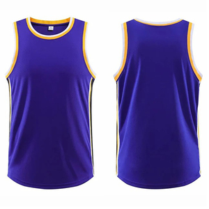 Fabricante OEM de Camisetas de Baloncesto, Camiseta Deportiva sin Mangas, Transpirable, de Color Sólido, Camiseta de Baloncesto de Color Amarillo - Product Image 4