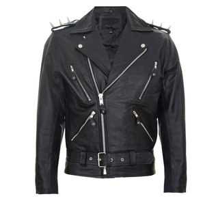 Chaqueta de Cuero Tejida con Cuello Mao para Hombre, Cálida y Transpirable para Invierno, Estilo Urbano, Personalizable, a Precio Razonable - Product Image 1