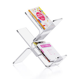 Artfulcosmos - Soporte de Libros Acrílico Transparente Moderno, Tamaño y Color Personalizables, Organizador de Escritorio para el Hogar, Expositor Independiente - Product Image 2