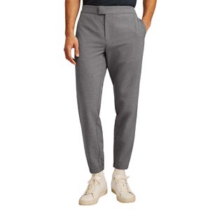 กางเกงวิ่งกอล์ฟแบบลำลองสำหรับผู้ชายกางเกงผ้าเนื้อละเอียดปานกลางเอวตรงด้านหน้าเรียบและมีซิป - Product Image 1