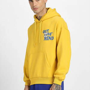 เสื้อฮู้ดโอเวอร์ไซส์สำหรับผู้ชายทรงโอเวอร์ไซส์พร้อมเอฟเฟกต์ฟอกสีและผ้าฝ้ายหนาสำหรับแฟนๆแนวสตรีทใส่สบายๆมีฮู้ดโอเวอร์ไซส์สำหรับผู้ชาย - Product Image 4