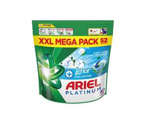 Lessive liquide écologique jetable Platinum PODS 52 lavages, fraîcheur longue durée 7 jours, antibactérienne - Product Image 1