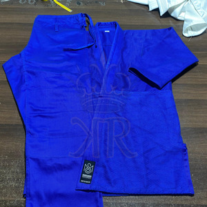 Kimono de judo unisexe 2024 OEM Royal Kimono approuvé par l'IJF pour adultes - Vente en gros à prix avantageux 100% coton personnalisable - Product Image 6