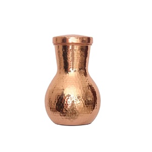 ขวดน้ำทองแดงเคลือบแลคเกอร์ขนาด800มล. สำหรับห้องนอน/ข้างเตียงเหยือกน้ำตาลมีความร้อนกันรั่วดีไซน์ใหม่ - Product Image 6