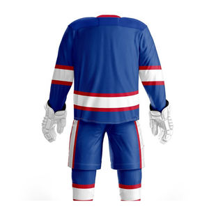 100% polyester fait à la main vêtements de hockey sur glace meilleure conception maillot et shorts de hockey sur gazon ensembles uniformes d'équipe - Product Image 6