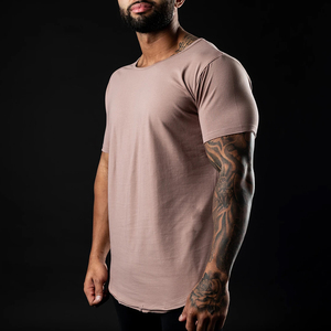 เสื้อยืดผ้าฝ้าย100% สำหรับผู้ชายเสื้อผ้า300 GSM ทรงหลวมโลโก้บ็อกซี่ฟิตไซส์ใหญ่พิเศษ - Product Image 1