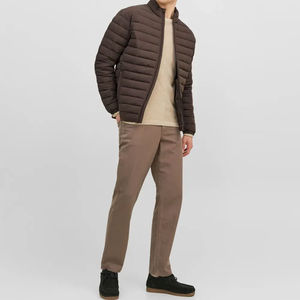 Abrigo de invierno para hombre, chaquetas de plumón esponjosas con capucha, ropa cálida portátil a prueba de viento para hombre - Product Image 1