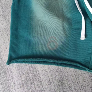 กางเกงขาสั้นผ้าฝ้ายจีเอสเอ็มสำหรับผู้ชายผ้าเปียกเปียกเปียกแบบผูกเชือกแข็งแรงเป็นมิตรกับสิ่งแวดล้อม - Product Image 3