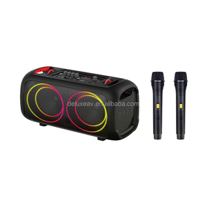 Bocinas Boombox <span class=keywords><strong>con</strong></span> Karaoke, Altavoces Portátiles para Fiestas, 100W, Bajos Potentes, Boombox Grande <span class=keywords><strong>con</strong></span> Altavoz Bluetooth de 6.5 Pulgadas - Product Image 1