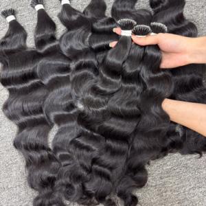 N ° 1 caliente 100% vietnamita virgen Nano anillo extensiones de cabello humano Natural ondulado Genius cutícula alineada máquina doble trama Doble - Product Image 2