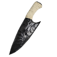 Couteau en obsidienne noire lame de poignard arme en cristal fabriquée à la main, outil de protection spirituelle, décor métaphysique, cadeau symbolique