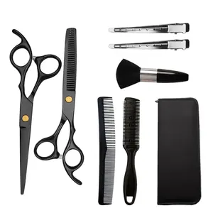 Kit de tijeras de adelgazamiento de peluquero de la mejor calidad, hermosos kits de peluquero con revestimiento de Color, tijeras de peluquero con peine con Pin, Kit de peluquería - Product Image 6