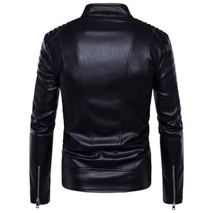 Nouvelle Arrivée Conception Haute Demande Stand Colar VIntage Style En Cuir Véritable Coupe-Vent Respirant Manches Veste En Cuir Pour Hommes - Product Image 4
