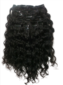 Indian Exporters Sale Natural Black Raw Remy Human Hair <b>Clip</b> Extension <b>Wig</b> Low Prices Style Natural Wave - Product Image 4