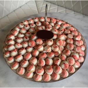 Présentoir de desserts sucrés vintage écologique Plateau à chocolat en métal doré de la plus haute qualité pour la décoration de table à la maison - Product Image 5