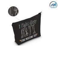 Technicien chirurgical sac cosmétique cadeau 'I Fight Dirty' traitement stérile Tech trousse de maquillage avec fermeture éclair par Al Mida