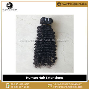 ผมต่อแบบชาวมองโกลผมมนุษย์คลื่นลึกสำหรับถักเปีย - Product Image 4