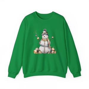 Men and Women Merry <b>Christmas</b> Snowman Sweatshirt Dtf Printing - Product Image 4