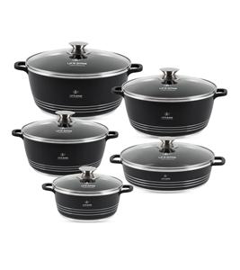 Luxury Classic Design 10-Piece <b>Cookware</b> <b>Set</b> with Multi-Layer Non-Stick Coating - Product Image 1
