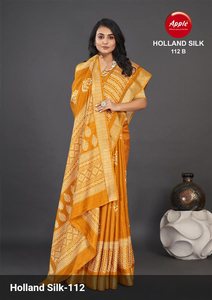 Premium Handloom Holland Silk Sarees Tissu Couleur assortie pour rideaux élégants et designers Holland Silk Saree Luxurious Sarees - Product Image 4