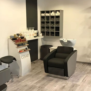 Peluqueros profesionales modernos Silla de lavado de pelo de madera Muebles de salón para champú para comedor Gimnasio Almacén al aire libre Apartamento - Product Image 1