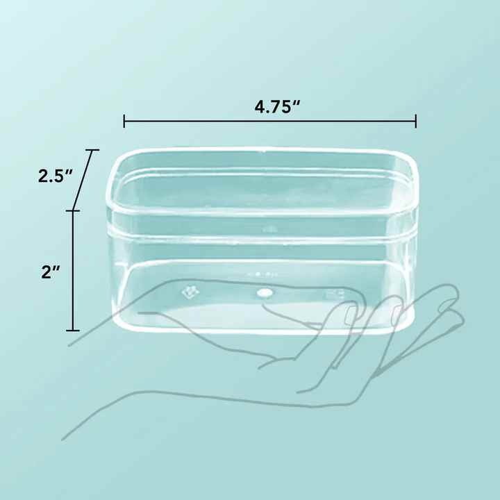 New Design Acrylic Rectangle Clear Plastic Box Wedding Gift Storage ...