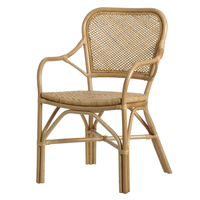 Fabrication de chaise de salle à manger en rotin écologique au look unique chaise tissée d'extérieur bon prix du Vietnam