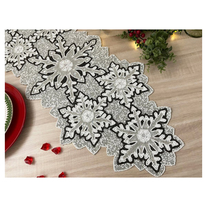 Admirable chemin de perles Design distinctif décor de cuisine chemin de perles tapis de cuisine brodés napperon perlé de forme rectangulaire - Product Image 1