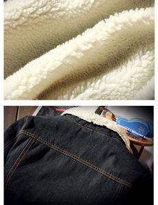 Veste en jean pour hommes en gros, logo personnalisé, style streetwear, lavage vintage, OEM/ODM disponible, vestes en jean pour hommes - Product Image 4