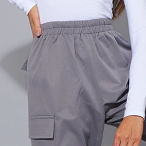 Meilleure vente Pantalon Streetwear taille haute multi-poches pour femmes Pantalon cargo baggy personnalisé du fabricant OEM - Product Image 6