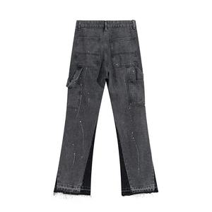 Pantalones Casuales de Cintura Alta para Hombre, Corte Recto, Bordados, Pintados, de Algodón Elástico, Ecológicos, Transpirables y de Secado Rápido - Product Image 2