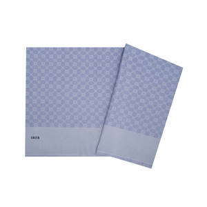 ผ้าคลุมไหล่ลายชนเผ่า สีม่วงไลแลค ขนาด 75x190 ซม. ดีไซน์ลายโมโนแกรมสุดหรู - Product Image 1