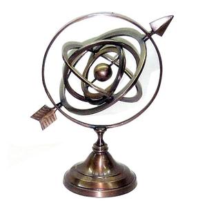 Globo artesanal de aluminio de diseño antiguo, artículo de regalo decorativo para el hogar de escritorio de alta calidad, arte artesanal indio, globo de Navidad de lujo - Product Image 2