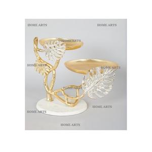 Soporte para pasteles de mármol y aluminio de 2 niveles Soporte para postres de mesa de calidad premium a precios asequibles - Product Image 2