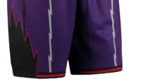 Shorts de basket-ball pour hommes, couleur violette, avec imprimé géométrique, taille élastique, respirant, style sportif
